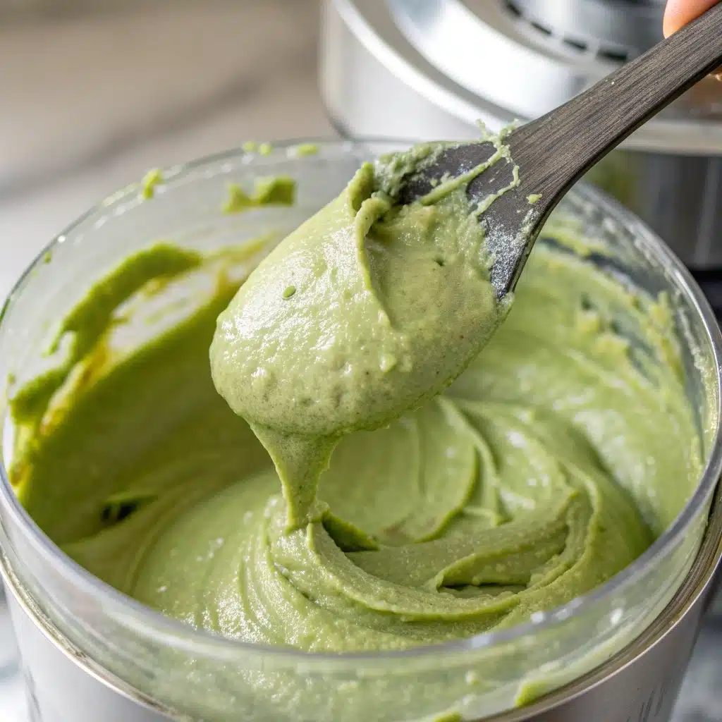 Smooth and creamy Homemade Pistachio Butter in a blender.