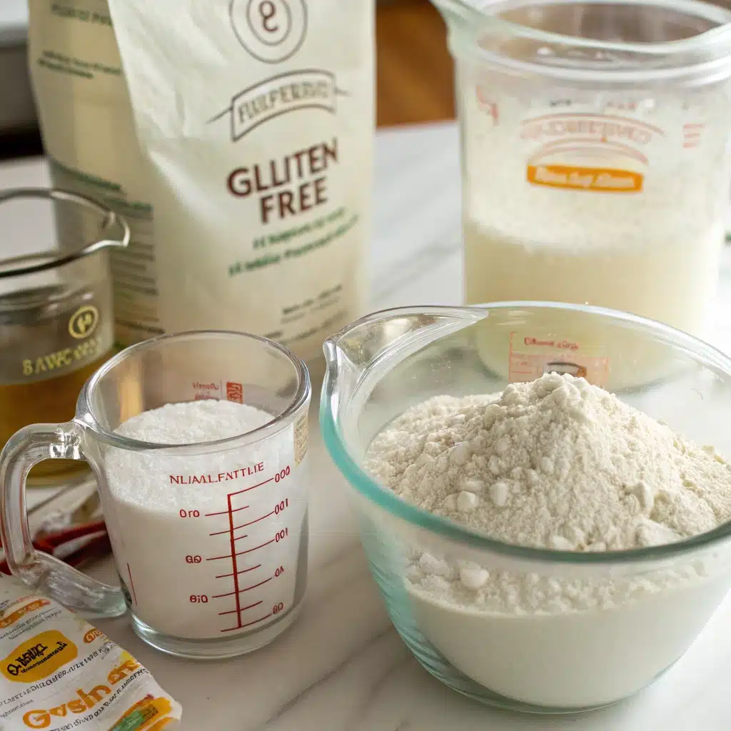 Ingredients for summer gluten-free sourdough
