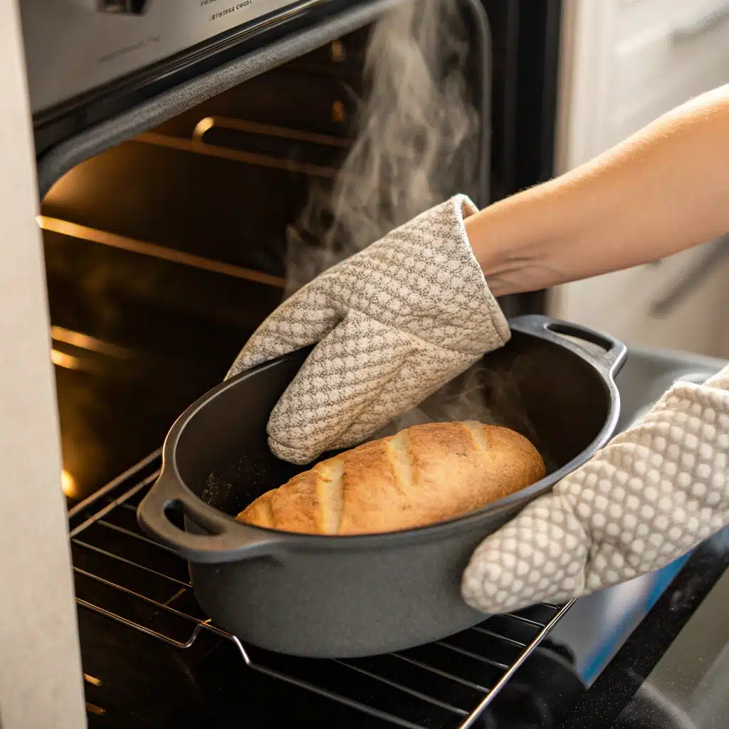 Baking gluten-free sourdough in Dutch oven