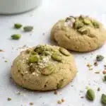 perfect gluten free vegan pistachio cookie on a clean white background.