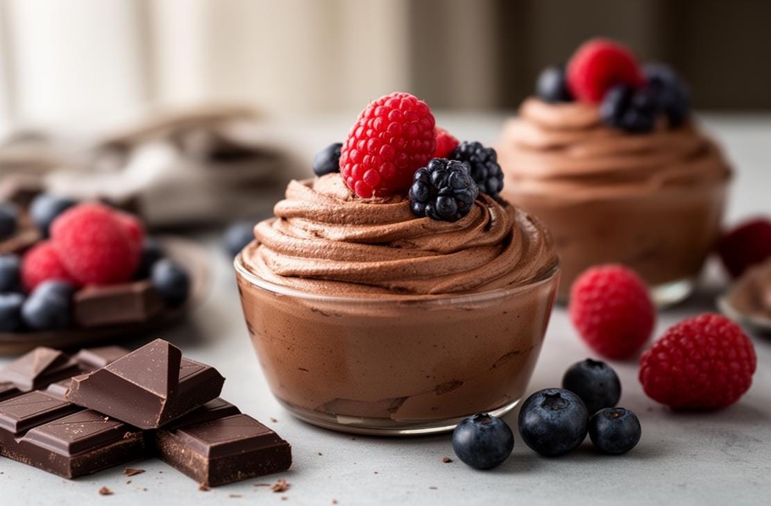3 ingredient Chocolate Mousse gluten free