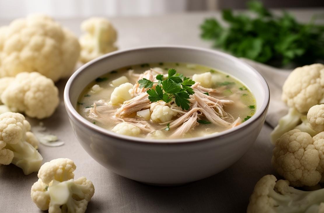 Cauliflower Chicken Soup