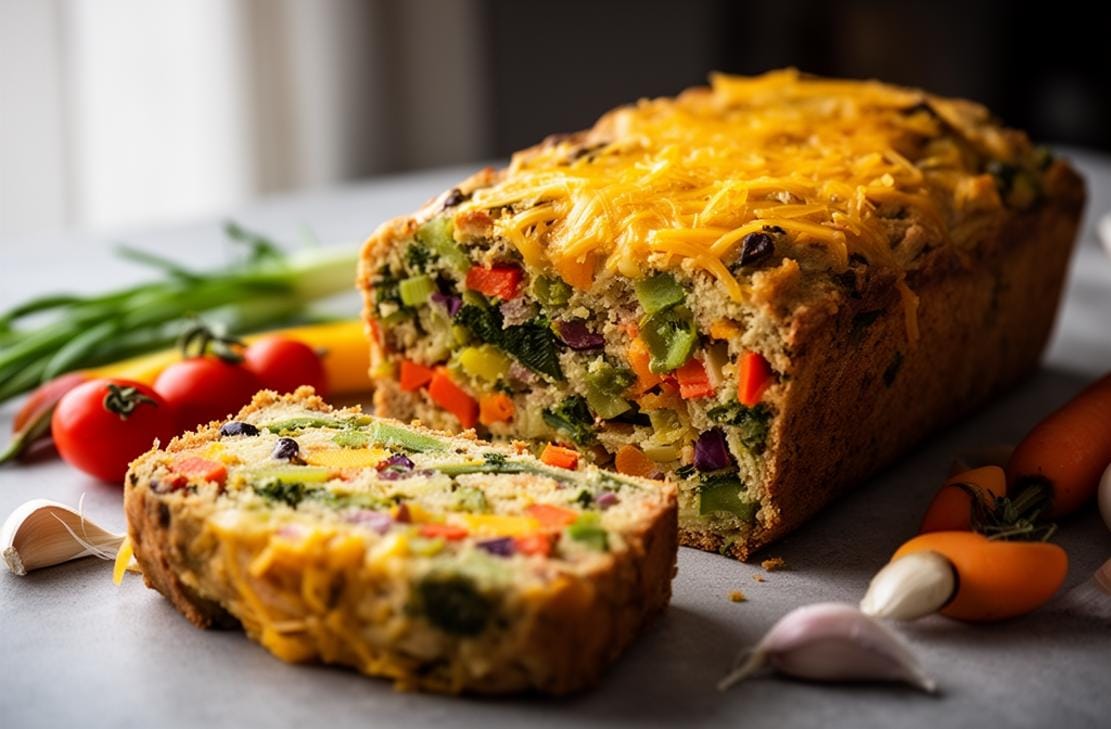 Cheddar & Mixed Vegetable Loaf
