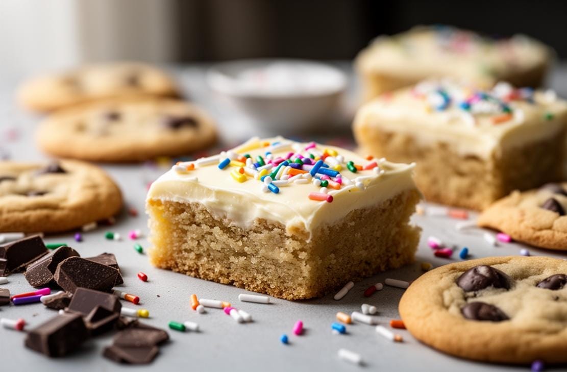 Frosted Sugar Cookie Bars