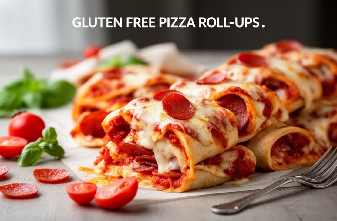 GLUTEN FREE PIZZA ROLL-UPS