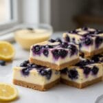 Easy Gluten-Free Lemon Blueberry Cheesecake Bars recipe