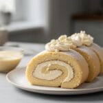 Easy Gluten Free Vanilla Swiss Roll Cake recipe