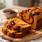 Easy Jam Swirled Sweet Potato Bread recipe