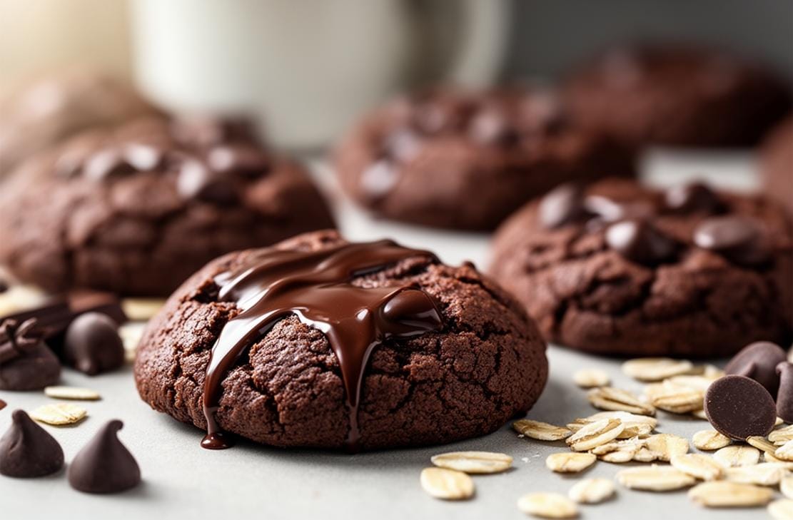 Oat Flour Chocolate Cookies