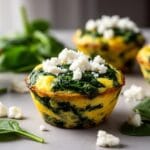 Spinach Egg Muffins with Feta