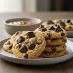 Easy chickpea chocolate chip cookies recipe