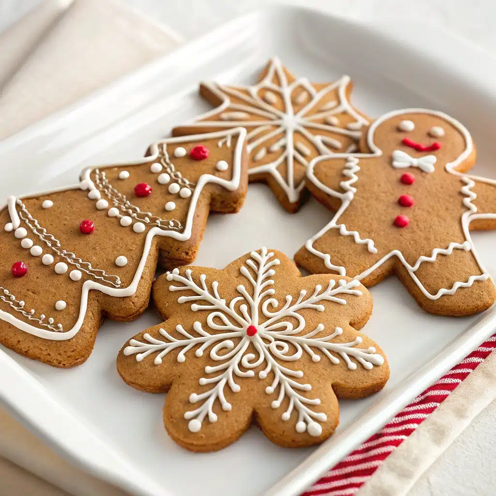 gluten free gingerbread men cookies.