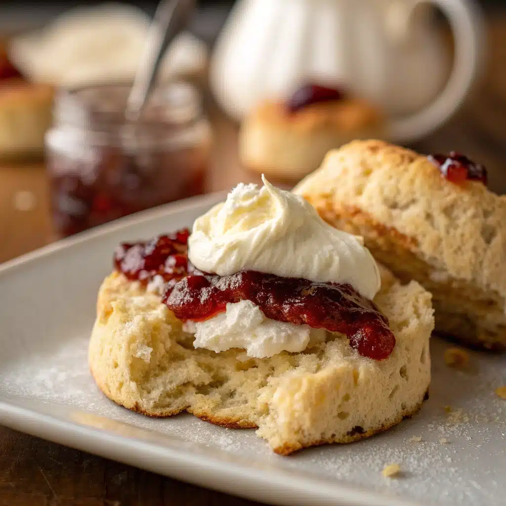 Cutting out gluten free scones from thick dough.