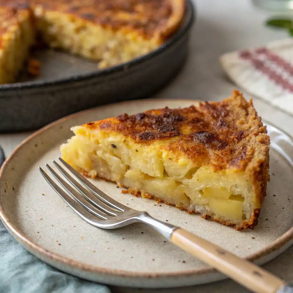 A slice of crispy Frika potato hash.
