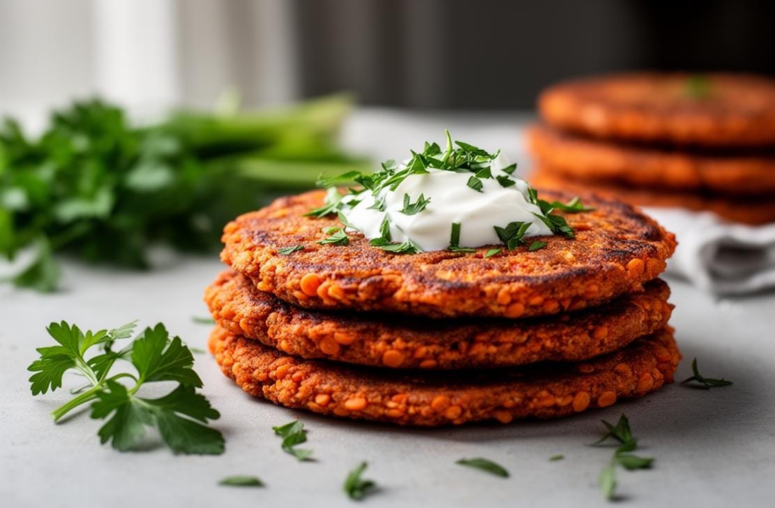 gluten free Red lentil pancakes
