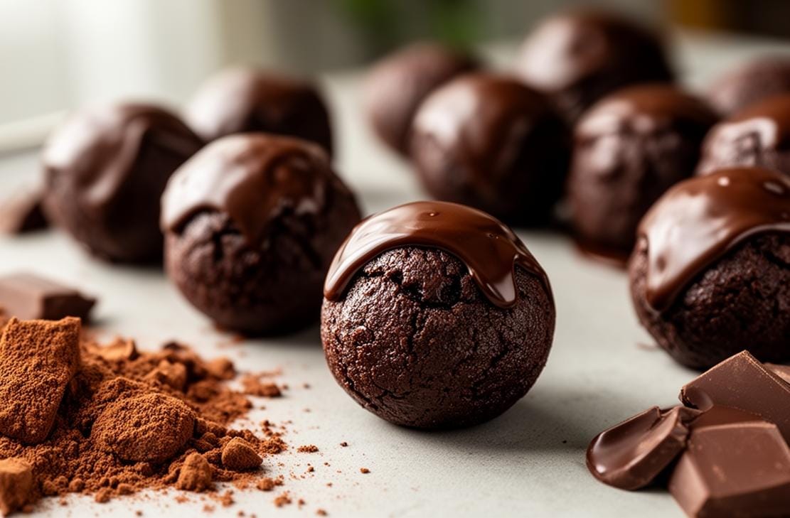 gluten free baked chocolate donut holes