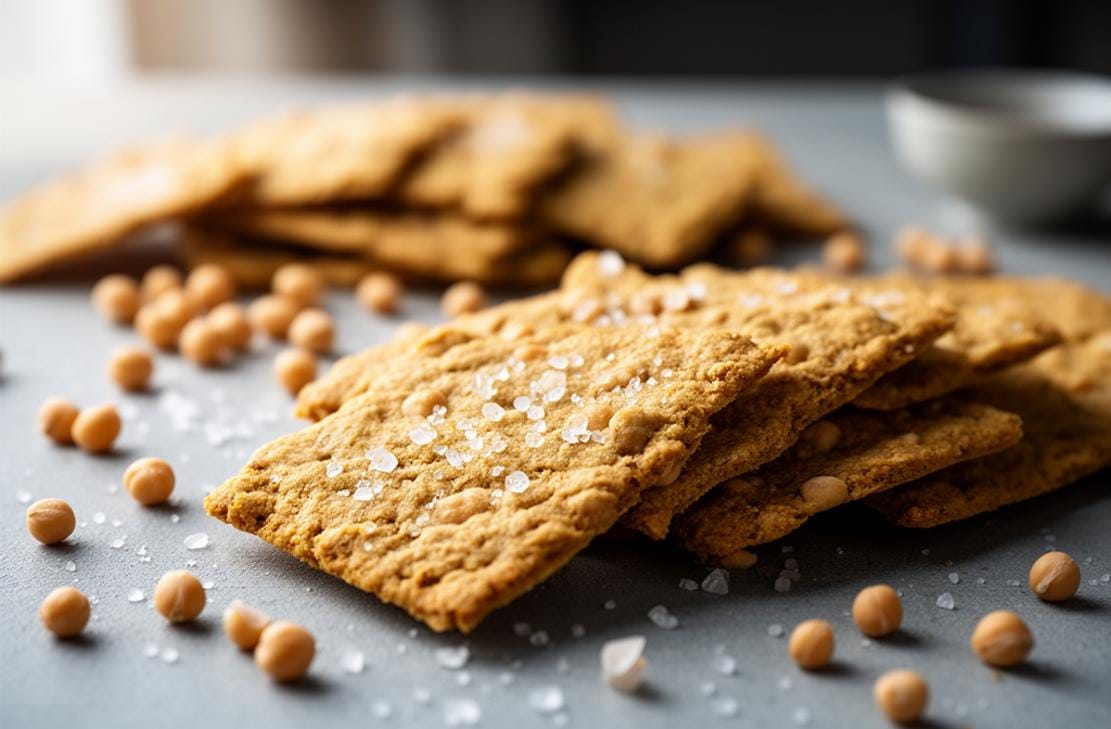 gluten free chickpea crackers