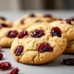 Almond Flour Cookies with Cranberries and Maple Syrup