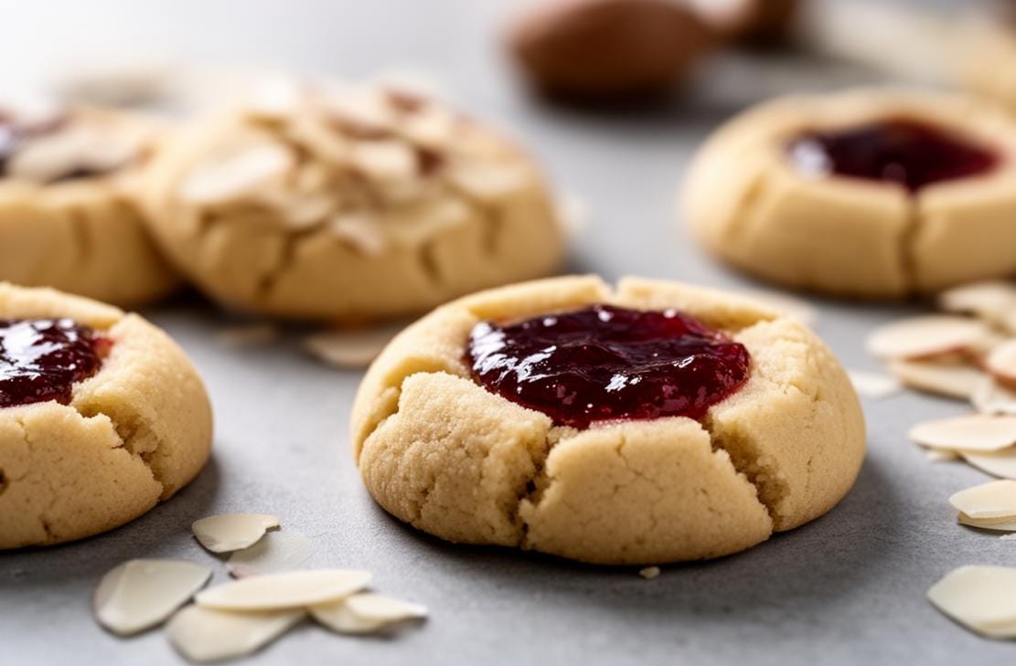 Almond Flour Thumbprint Cookies