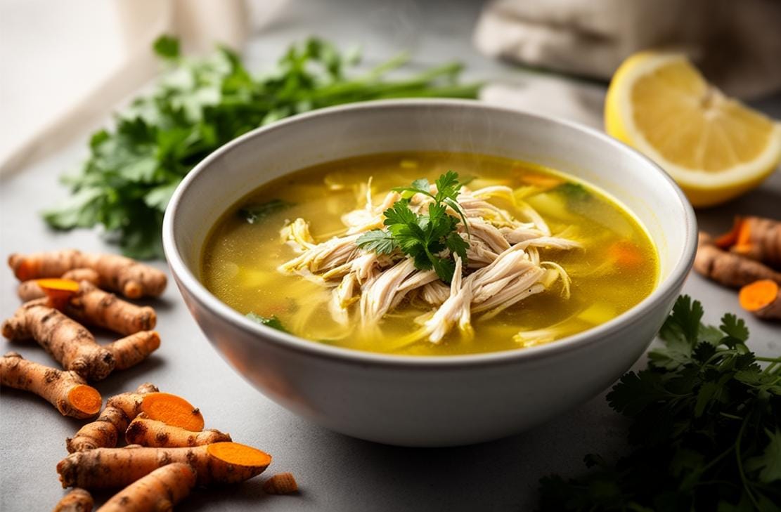 Anti Inflammatory Turmeric Chicken Soup