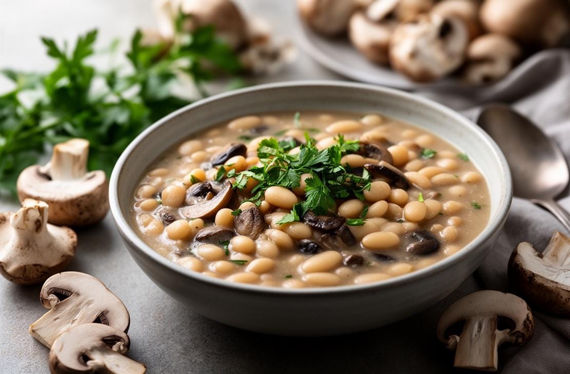 Cozy White Bean Mushroom Stew