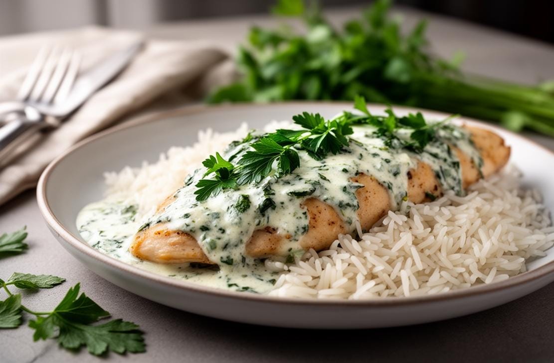 Creamy Herb Chicken & Basmati Rice