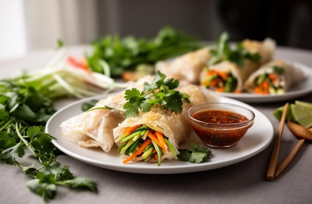 Crispy Rice Paper Dumplings