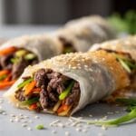 Crispy Rice Paper Dumplings With Beef