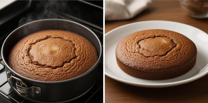 Flourless Chai Spice Cake steps