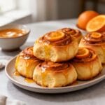 Easy Fluffy Glazed Gluten Free Orange Rolls recipe