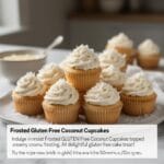 Easy Frosted Gluten Free Coconut Cupcakes recipe