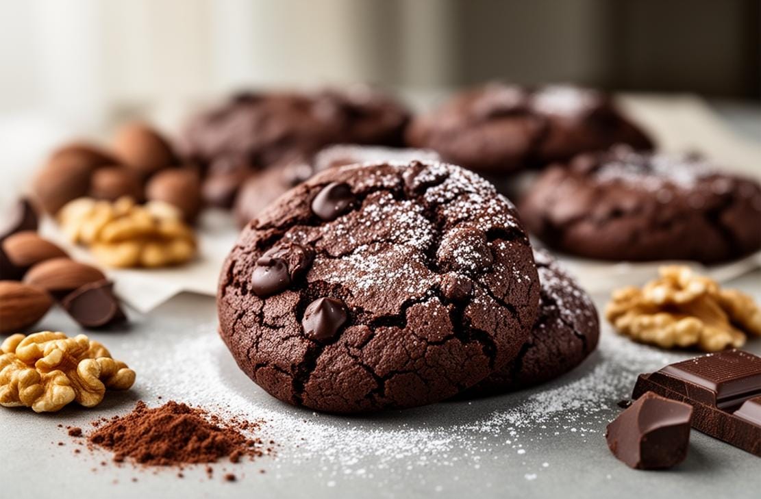 Gluten Free Flourless Fudge Cookies
