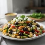 Easy Gluten-Free Greek Pasta Salad recipe
