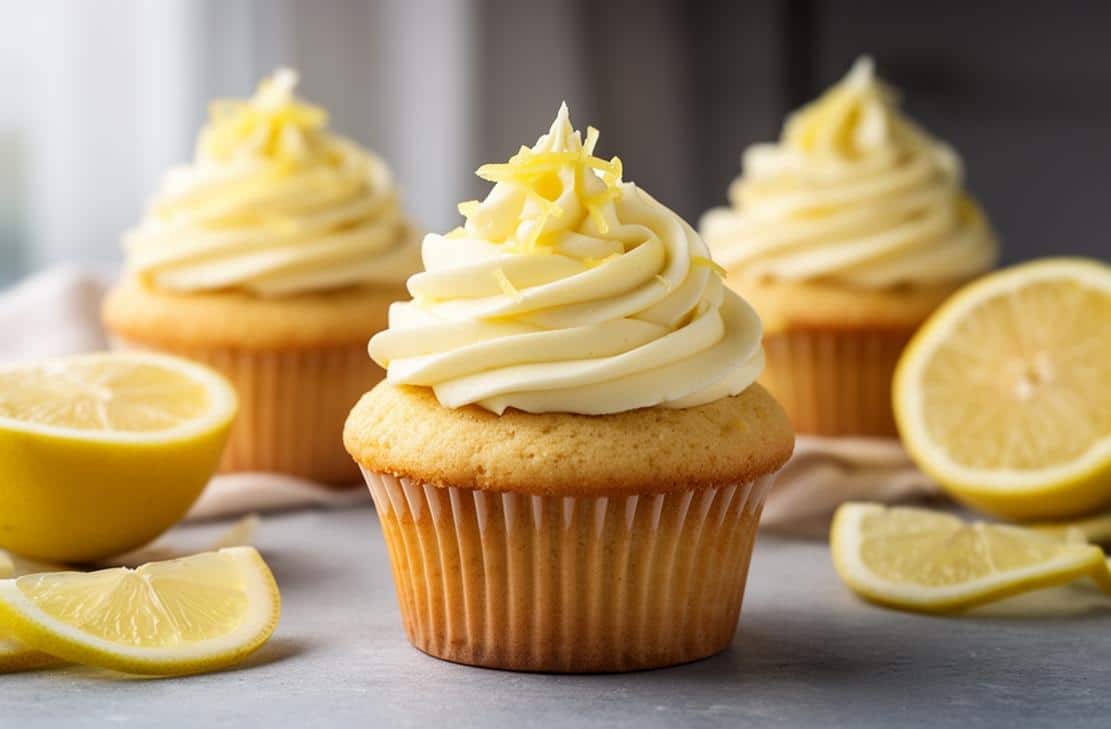 Gluten-Free Lemon Cupcakes with Lemon Frosting