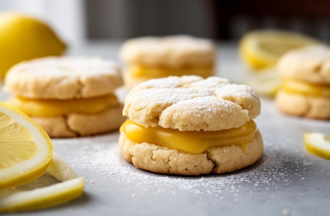 Gluten Free Lemon Curd Cookies