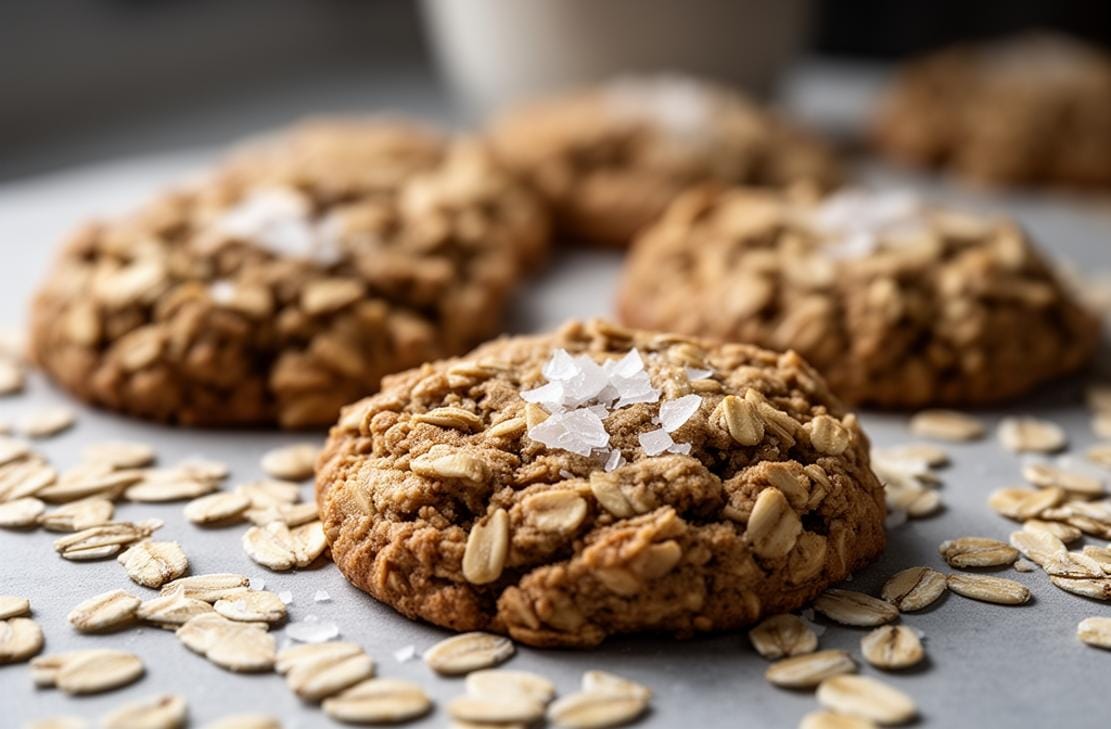 Gluten Free Salted Oatmeal Cookies