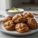 Easy Gluten-Free Sourdough Soft Pretzels Bites recipe