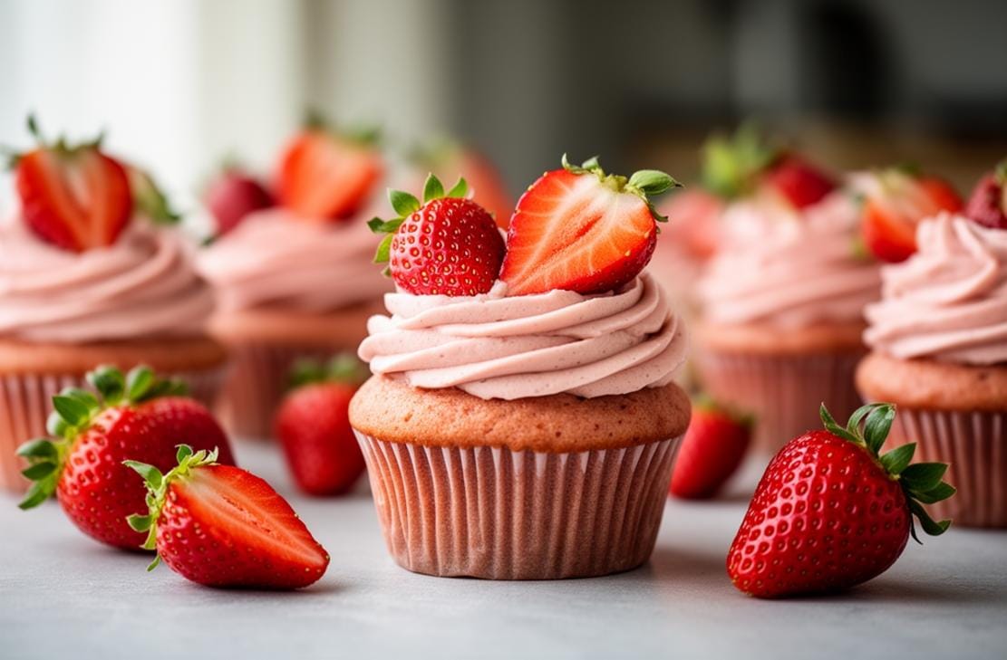 Gluten-Free Strawberry Cupcakes