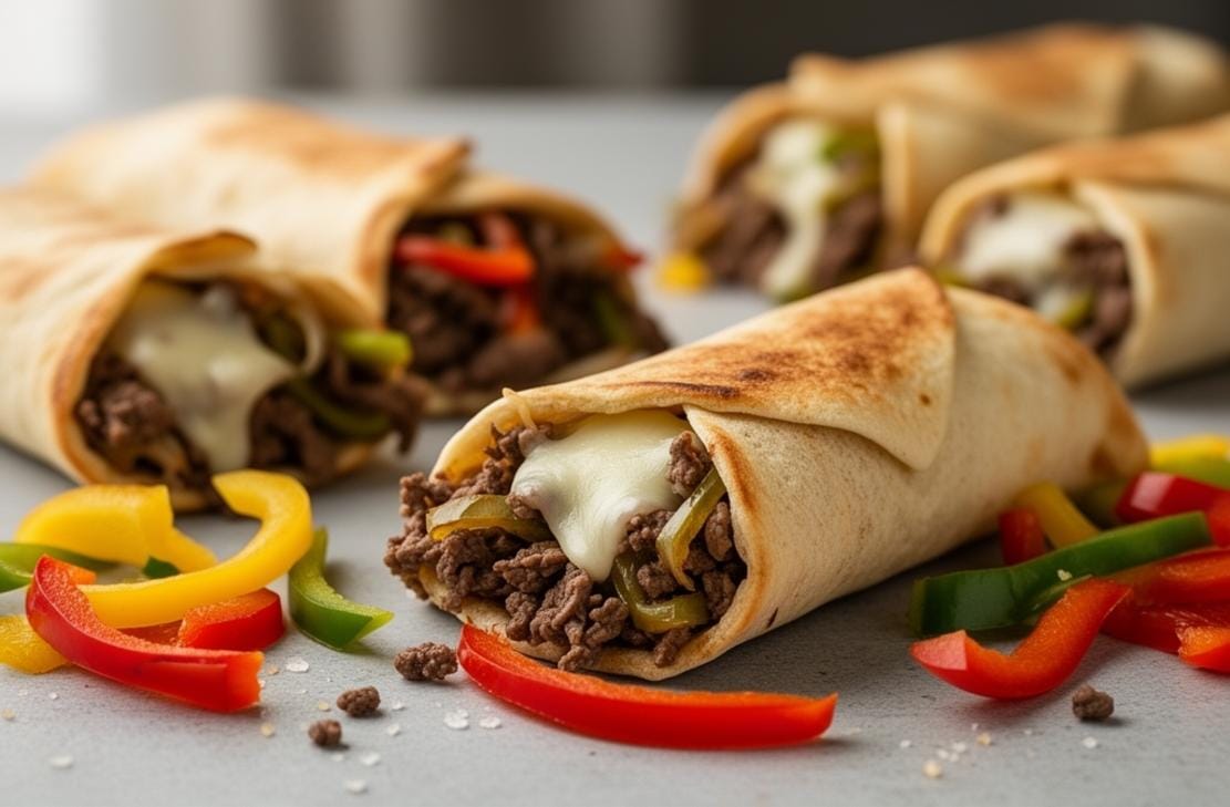 Keto Philly Cheesesteak Rolls