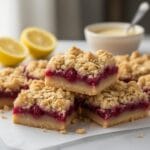 Easy Lemon Raspberry Crumble Bars recipe