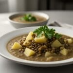 Easy Lentil and Potato Soup recipe