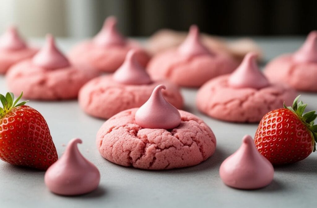 Strawberry Kiss Cookies