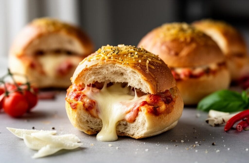 Stuffed Crust Pizza Buns