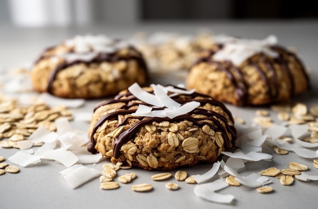 Sugar-Free Coconut Oat Cookies