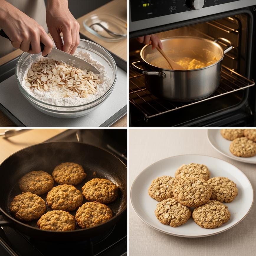 Sugar Free Oatmeal Cookies with Almond Flour steps