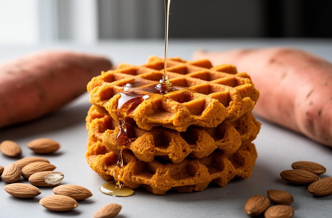 Sweet Potato Paleo Waffles