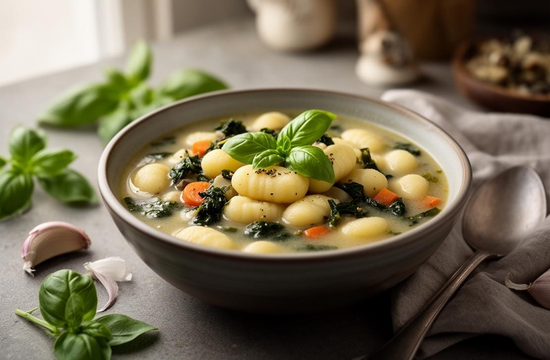 Tuscan Vegan Gnocchi Soup