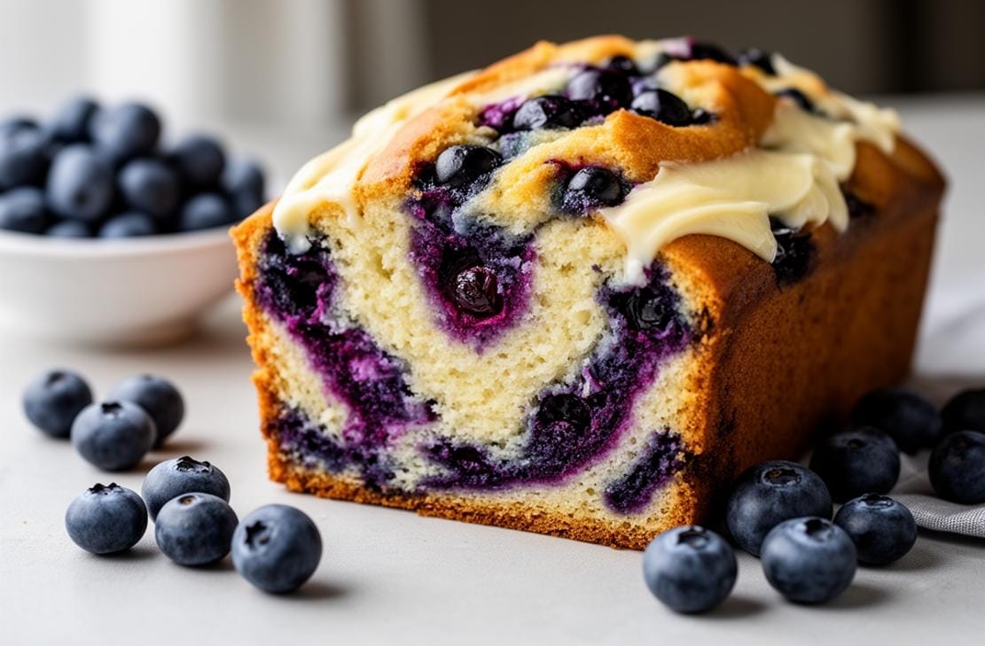 blueberry cream cheese loaf