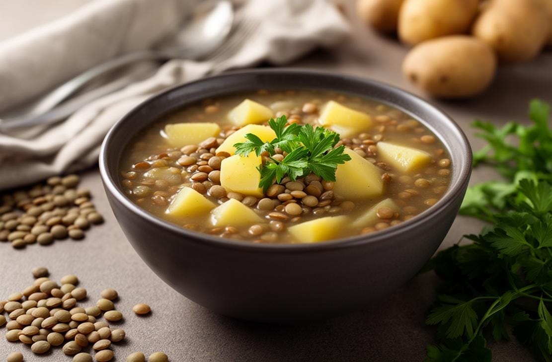 gluten free Lentil and Potato Soup
