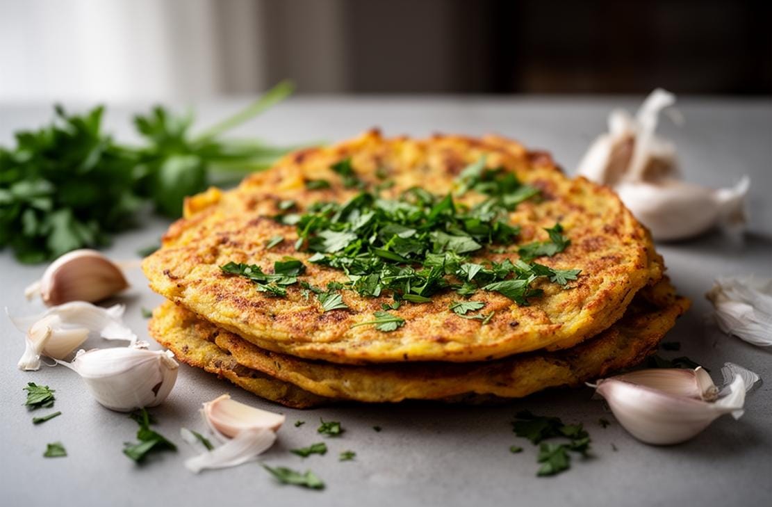 gluten free vegan potato flatbread